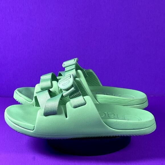 Chaco Chilos Slides-Jade-Kids Size 4 - Picture 3 of 8